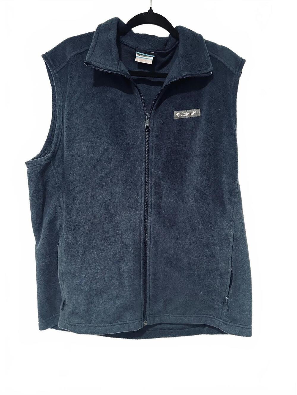 Columbia navy fleece vest